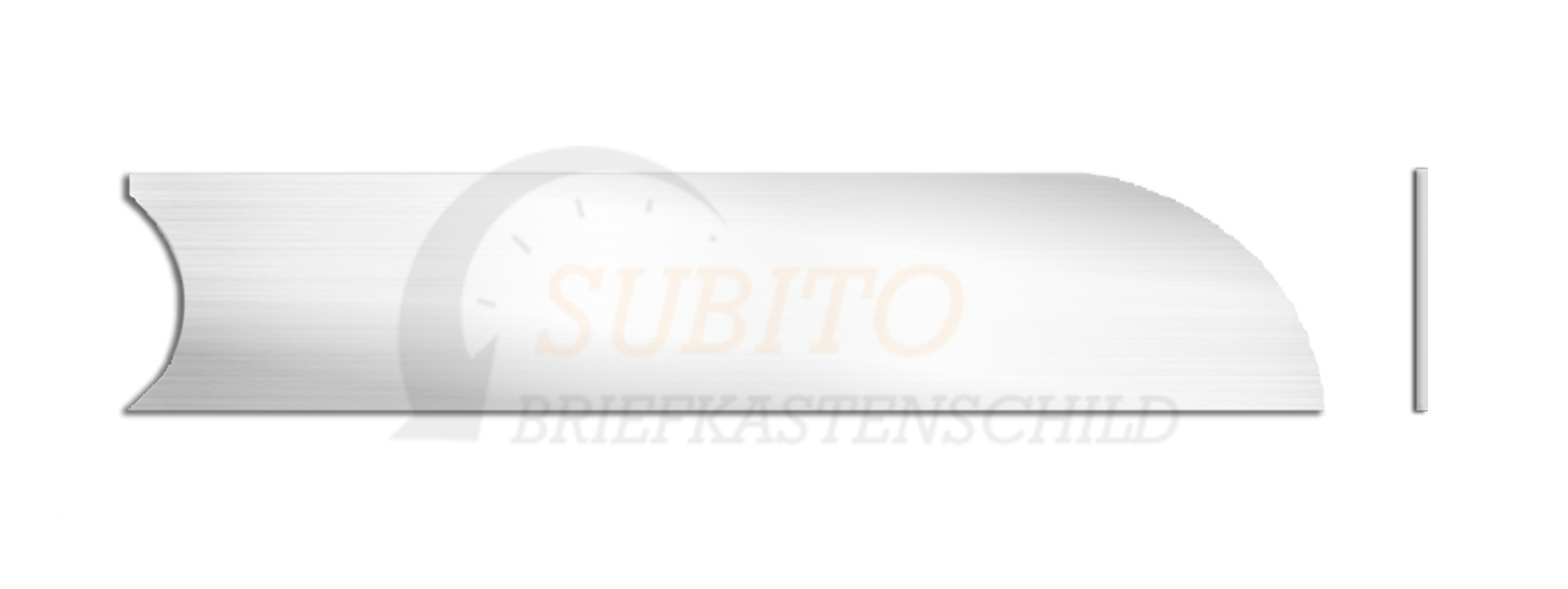 Briefkastenschild MarcMetal 97 x 20 Alu